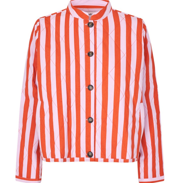 EmiliaLL jacket stripe - red